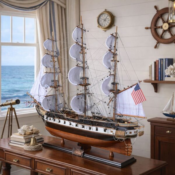 <大.長96cm> 美國星座號 USS Constellation 護衛艦 1797 | 手工模型船2️⃣1️⃣號 <登記:0>