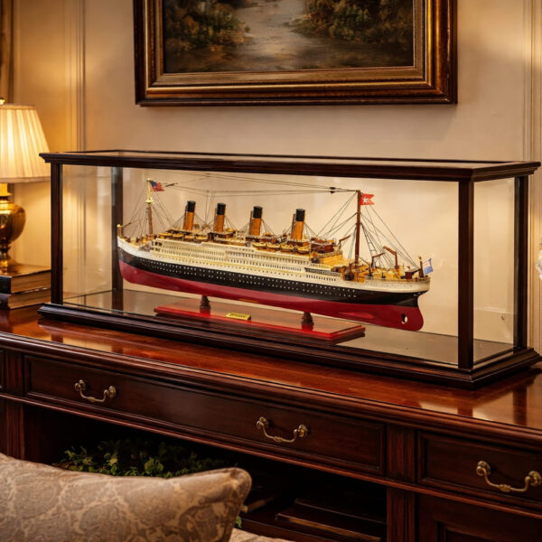 81cm鐵達尼號與展示櫃套組 - Titanic with Display Case | 手工模型船3️⃣2️⃣ 號 <登記:1>
