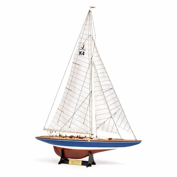 【難度:中】西班牙 OcCre 奧克爾 | 美國盃奮進號 Endeavour J級古典帆船 | 精品模型船動手造29號